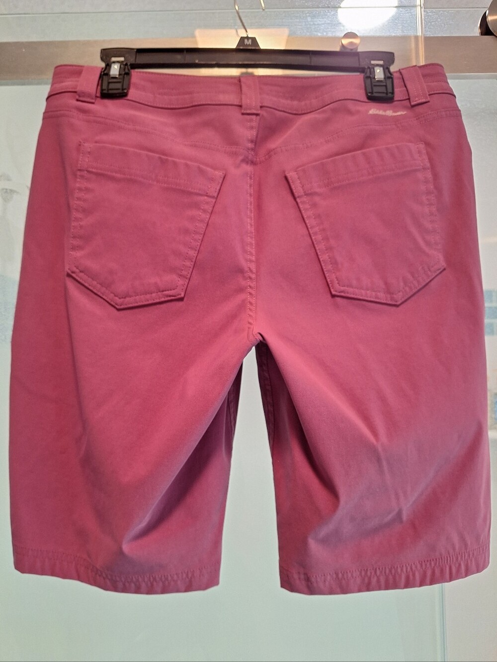Eddie Bauer Womens Purple Flat-Front Shorts - Picture 3 of 4